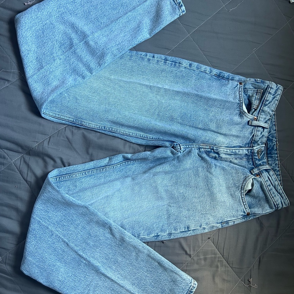 H&M Light Blue Straight Leg Jeans